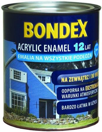 Biała emalia akrylowa 2,5 l Acrylic Enamel 12 lat BONDEX