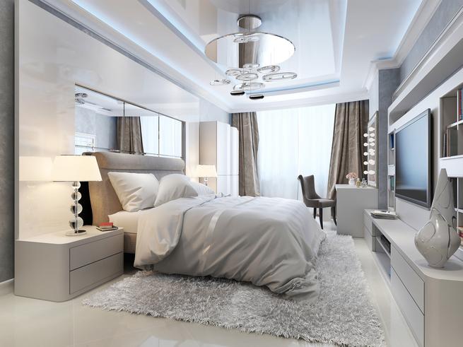 Aranżacja sypialni - hotelowy wystrój wnętrz